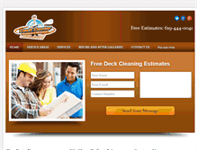 Tablet Screenshot of deckcleaningsandiego.com